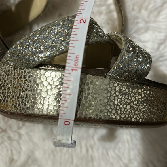 Jimmy Choo Glittering Silver Heels - Picture 15 of 16